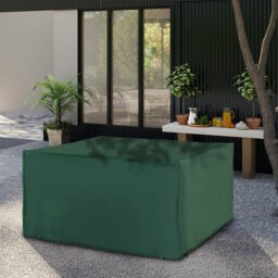 Rackhams 135x135x75cm  UV Rain Protective Cover For Garden Patio Wicker Rattan - Dark Grey - Oxford fabric - 245cm x 165cm x 66cm - thumbnail 2