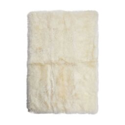 Rackhams Long Wool Sheepskin Design Rug - Ivory - 170x240 cm - thumbnail 1