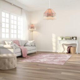 Rackhams Traditional Victorian Empire Lampshade in Soft Blush Pink Velvet with Tassels - thumbnail 6