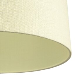 "Rackhams Contemporary and Sleek Cream Linen 16"" Lamp Shade with Cotton Inner Lining" - thumbnail 4