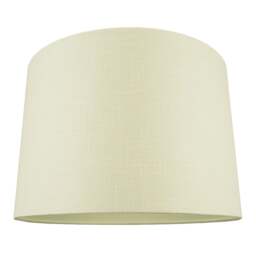 "Rackhams Contemporary and Sleek Cream Linen 16"" Lamp Shade with Cotton Inner Lining"