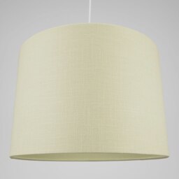 "Rackhams Contemporary and Sleek Cream Linen 16"" Lamp Shade with Cotton Inner Lining" - thumbnail 6