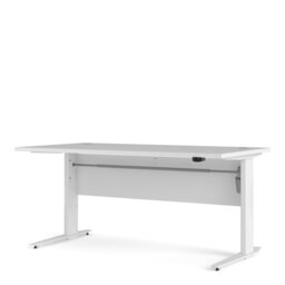 Rackhams Prima Desk 150 cm in White with Height adjustable legs with electric control in White - White - 80.1 - 75.2 - thumbnail 3