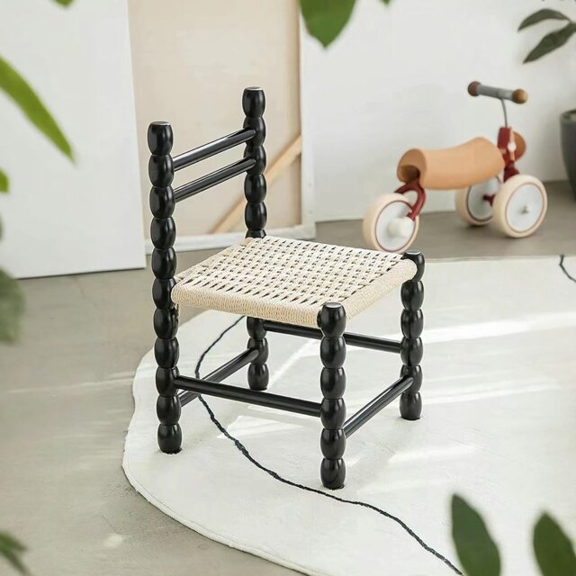 Rackhams Fiona Dining Chair, Rattan Seat - Black - image 1