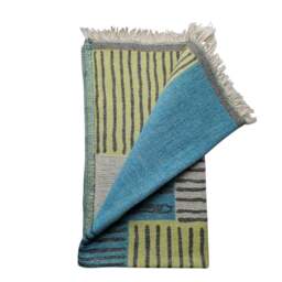 Rackhams Indie Cotton Jacquard Hammam Towel - Fuchsia and Grey - thumbnail 5
