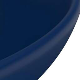 Rackhams Luxury Bathroom Basin Round Matt Dark Blue 32.5x14 cm Ceramic - thumbnail 5