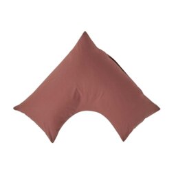Rackhams Egyptian Cotton V Shaped Pillowcase 200 TC - Brown - thumbnail 1