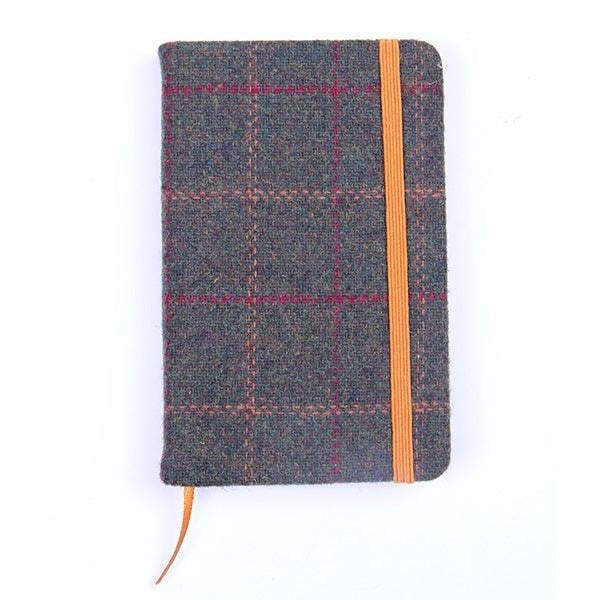 Rackhams Tweed Covered Lined Notebook - Green Box Tweed - image 1