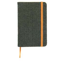Rackhams Tweed Covered Lined Notebook - Green Box Tweed - thumbnail 4