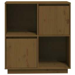 Rackhams Sideboard Honey Brown 74x35x80 cm Solid Wood Pine - Brown - Solid pinewood - thumbnail 6
