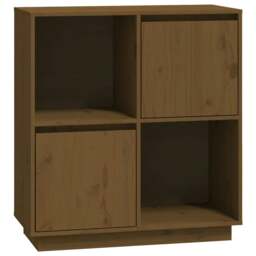 Rackhams Sideboard Honey Brown 74x35x80 cm Solid Wood Pine - Brown - Solid pinewood - thumbnail 2