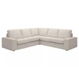 Rackhams Alaska Large Corner Sofa Full Back - Black - thumbnail 3