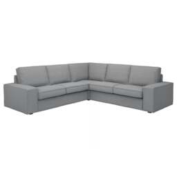 Rackhams Alaska Large Corner Sofa Full Back - Black - thumbnail 6