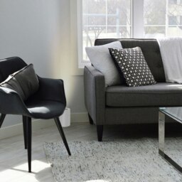 Rackhams Small and Contemporary White Gloss LED Table/Floor Lamp Uplighter - thumbnail 2