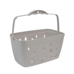Rackhams Plastic Peg Basket, Grey with 36 Prism Soft Touch Mini Plastic Pegs, Multi - thumbnail 2