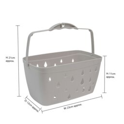 Rackhams Plastic Peg Basket, Grey with 36 Prism Soft Touch Mini Plastic Pegs, Multi - thumbnail 5