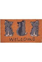 Rackhams Coir Animal Welcome Cats Mat 40x70 cm - thumbnail 1