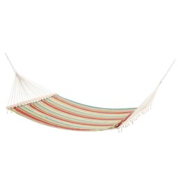 Rackhams Hammock Outdoor Garden Camping Hanging Swing Portable Travel Green - 284cm x 140cm - Green stripe - Alloy Steel - thumbnail 6