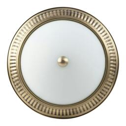 Rackhams Modern LED IP44 Flush Ceiling Light in Antique Brass with Sensor - thumbnail 4