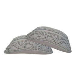 Rackhams Artisan Funiture Nola Cushion Set of 2 - Grey - thumbnail 2