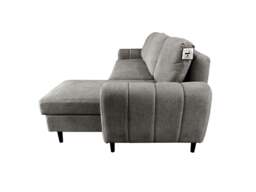 Rackhams Sienna 3 Seater Left Hand Facing Storage Sofa Bed in Grey, Silver or Beige - Grey - thumbnail 4