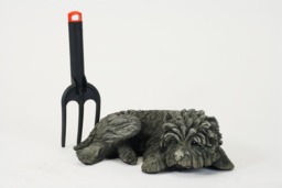 Rackhams Sleeping Terrier Small Garden Ornament - thumbnail 4