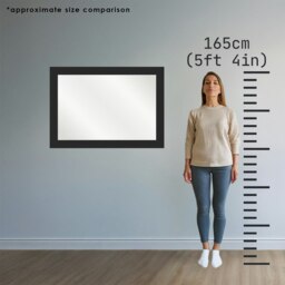 Rackhams Florence Large Wall Mirror In White 104cm x 74cm - White - thumbnail 2