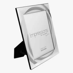 Rackhams Impressions Silverplated Two Tone Swirl 8x10 Inch Photo Frame FS100780 - thumbnail 2