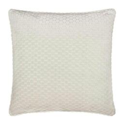 Rackhams Neptune Velvet Cushion Cover - Ivory - 50cm x 50cm - Ivory - 100% Polyester