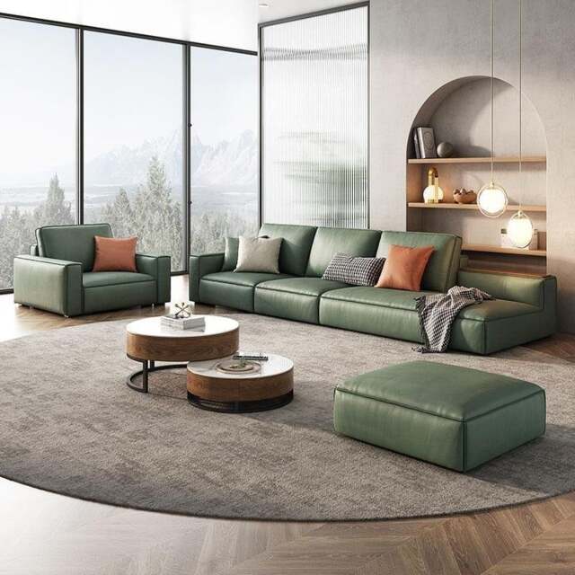 Rackhams Cyril L511 Four Seater, Five Seater, Sixe Seater Sofa, Modular Sofa, Green - Others ( Contact Us ) - Four Seater 320CM - No Ottoman - image 1
