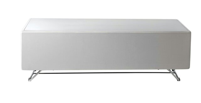 Rackhams Chromium TV-Stand with 1 Flap White CRO2-1200CPT-WH - White - image 1