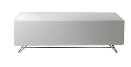 Rackhams Chromium TV-Stand with 1 Flap White CRO2-1200CPT-WH - White