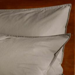 Rackhams Mocha Stonewashed Cotton Pillowcases - Standard - Pair - Housewife - thumbnail 1