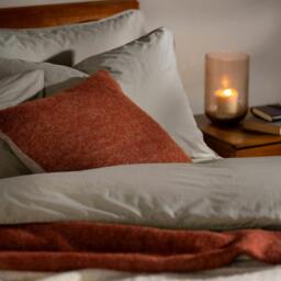 Rackhams Mocha Stonewashed Cotton Pillowcases - Standard - Pair - Housewife - thumbnail 3