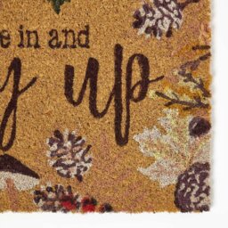 Rackhams Cosy Autumn Non-Slip Coir Doormat, 60 x 40 cm - thumbnail 2