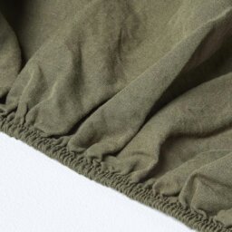 Rackhams French Flax Linen Fitted Sheet – 30 cm Deep - Dark Grey - Single - thumbnail 6