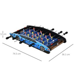 Rackhams 2ft Foosball Table Arcades Competition Sized for Kids, Adults, Indoor - Blue - MDF Board, Stainless Steel, PE, PP, ABS - 74.5Lx36.1Wx12Hcm - thumbnail 5