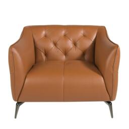 Rackhams Chester Armchair Brown Leather Earth Clay 5098 - Modern - Yes - No - thumbnail 2