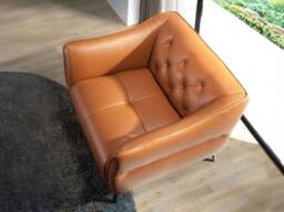 Rackhams Chester Armchair Brown Leather Earth Clay 5098 - Modern - Yes - No - thumbnail 6