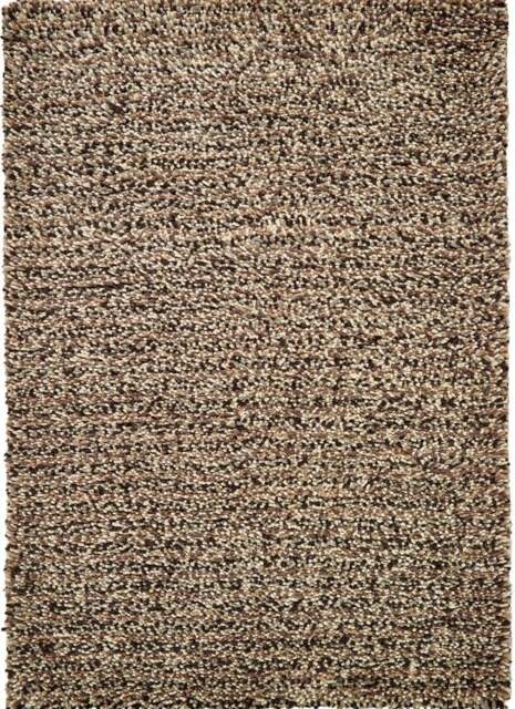 Rackhams Rocks Shaggy Beige Wool Rug – Thick Tubular Pile - 160X230 cm - image 1