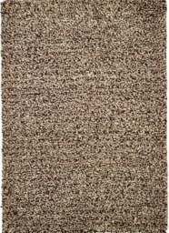 Rackhams Rocks Shaggy Beige Wool Rug – Thick Tubular Pile - 160X230 cm - thumbnail 1