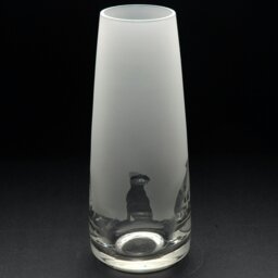 Rackhams Border Terrier Dog Glass Bud Vase - Hand Etched/Engraved Gift - thumbnail 2