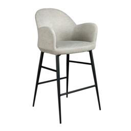 Rackhams Light Grey Fabric Stool 4174 - thumbnail 1