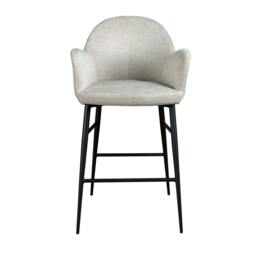 Rackhams Light Grey Fabric Stool 4174 - thumbnail 2