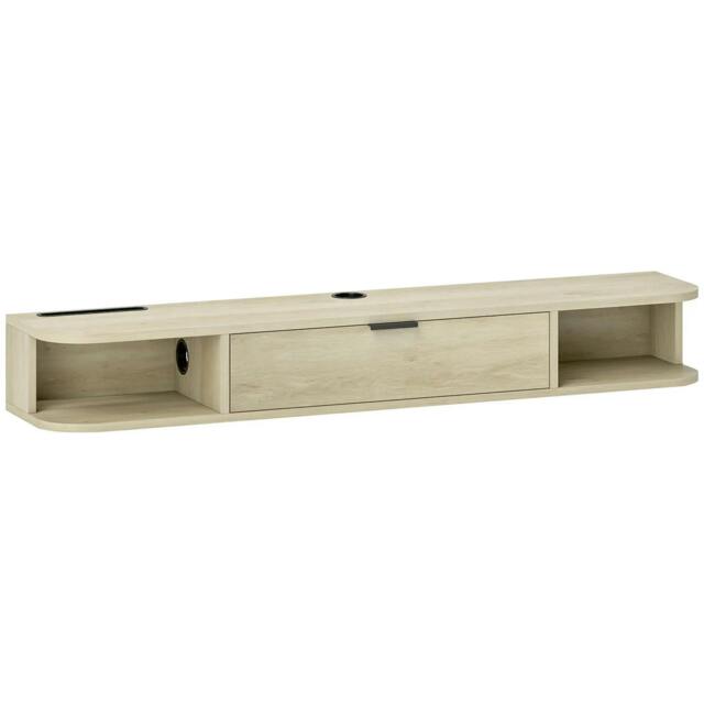 Rackhams 120 cm Floating TV Unit for TVs up to 50 Inch - Natural