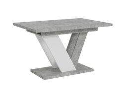 Rackhams Extendable Dining Table for 6 People DUBAI Stone Effect, White - thumbnail 5