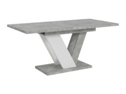 Rackhams Extendable Dining Table for 6 People DUBAI Stone Effect, White - thumbnail 6