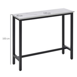 Rackhams Bar Table Breakfast Dining Table Coffee Table with Adjustable Footpads - thumbnail 5