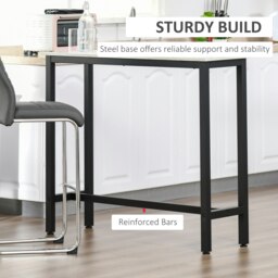 Rackhams Bar Table Breakfast Dining Table Coffee Table with Adjustable Footpads - thumbnail 4