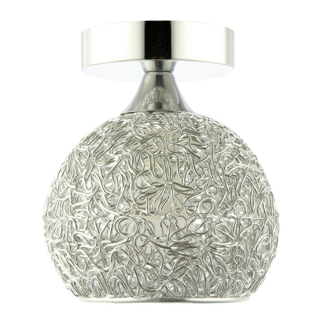 Rackhams Modern Polished Chrome Ceiling Light Fitting with Twisting Metal Shade - image 1